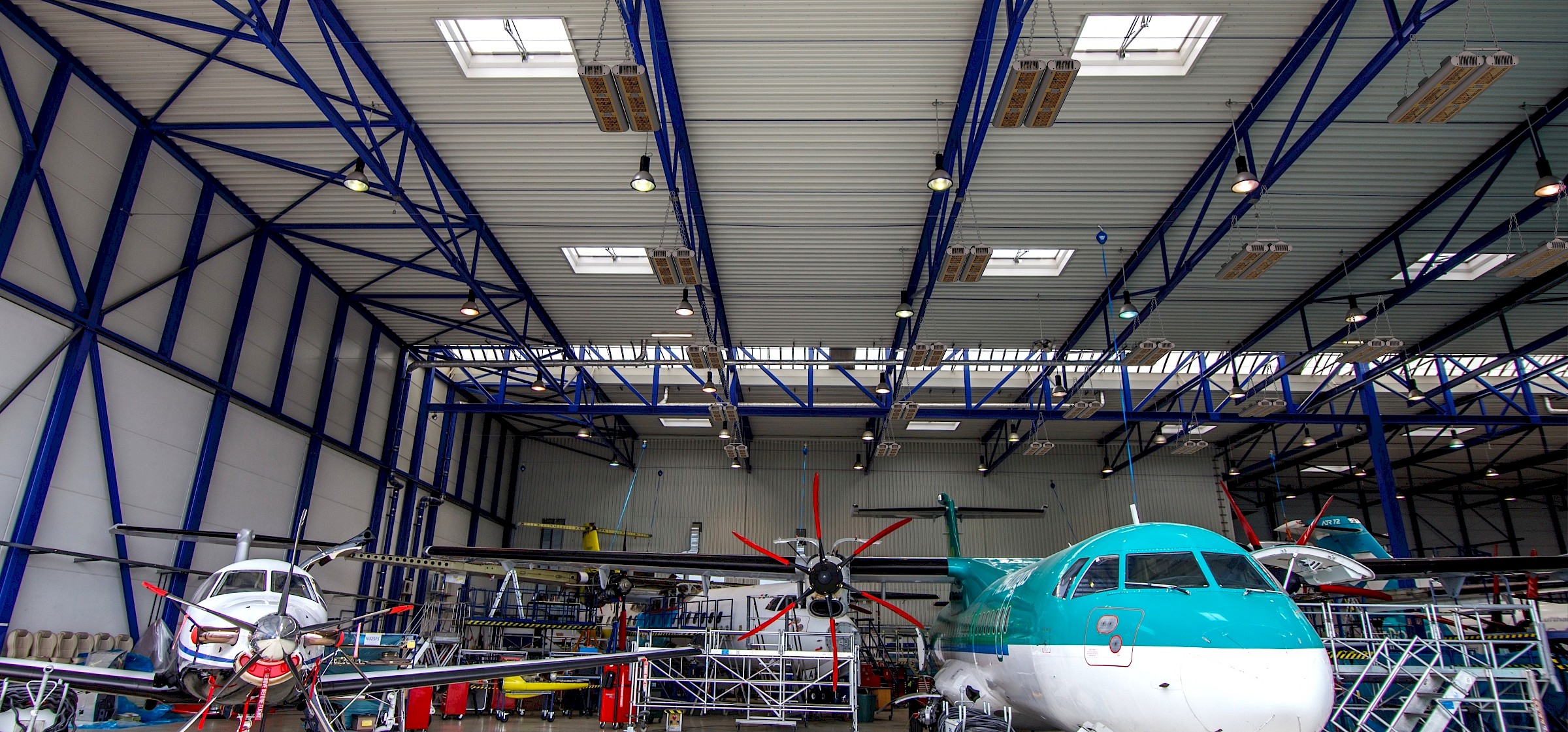 Industrial Series, H3 (x2), Radiant Heater, Aircraft Hangar Application