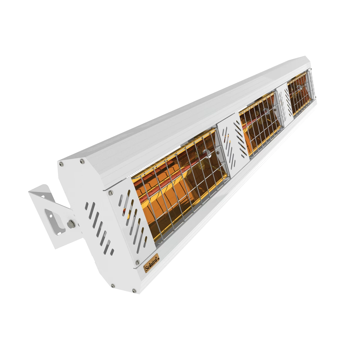 ICR infrared electric three element heater in white